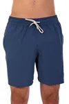 Polo Ralph Lauren Boxer Navy Blue Swim Trunks With Logo In Clancyblue
