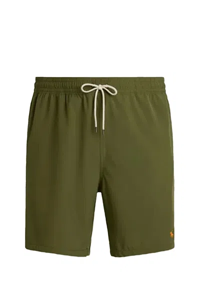 Polo Ralph Lauren 14.6 Cm Traveller Classic Swimming Trunk Clothing In Green