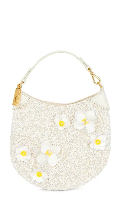 Polo Ralph Lauren Beaded Pouch Small Shoulder Bag In White