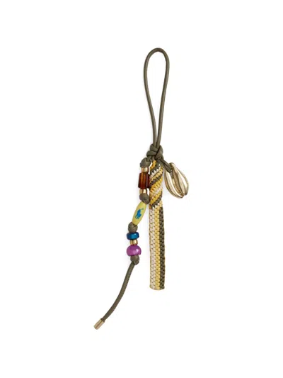 Polo Ralph Lauren Beaded-embellishment Keyring In Green