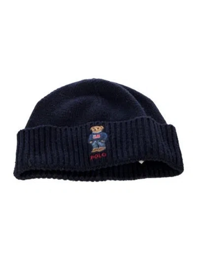 Pre-owned Polo Ralph Lauren Beanie In Blue