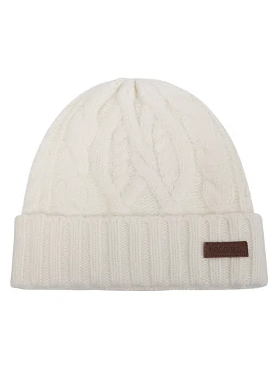 Polo Ralph Lauren Cable-knit Beanie Hat In White
