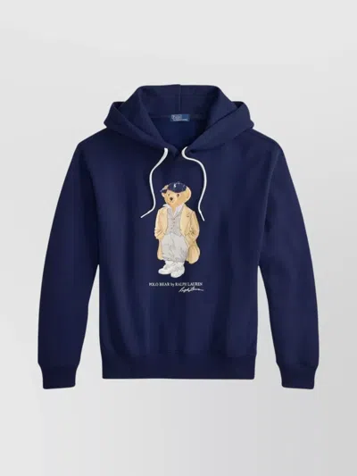 POLO RALPH LAUREN BEAR COTTON HOODIE DRAWSTRING HOOD