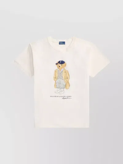 POLO RALPH LAUREN BEAR COTTON JERSEY T-SHIRT