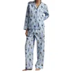 Polo Ralph Lauren Bear Woven Pajama Set In Blue