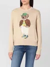 Polo Ralph Lauren Beige Cotton Polo Bear Jumper In Brown