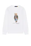 Polo Ralph Lauren White Cotton Blend Sweatshirt In Cr24 White Explorer Bear