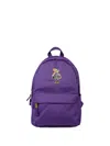 Polo Ralph Lauren Bear-embroidered Backpack In Purple
