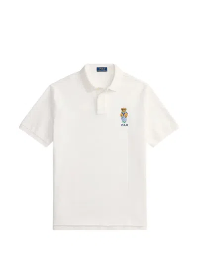 Polo Ralph Lauren Polo Shirt In Cotton With Embroidered Logo In White