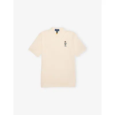 Polo Ralph Lauren Kids' F25 Nevis Bear Bear-embroidery Short-sleeves Cotton-piqué Polo Shirt 6-14 Years
