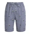Polo Ralph Lauren Men's Plaid Single-button Fly Boxers In Blue