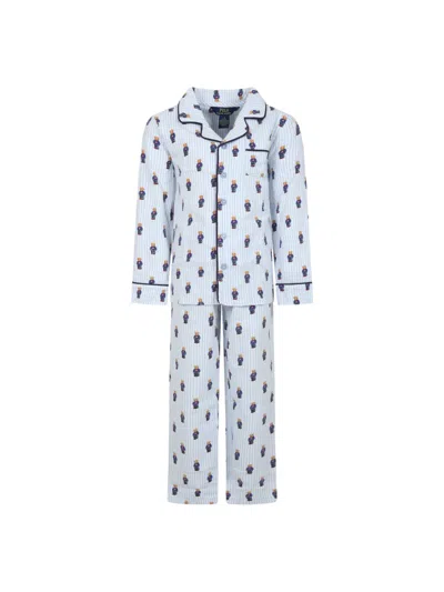 Polo Ralph Lauren Kids' Bear Ls Coat Set In White