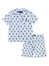 Polo Ralph Lauren Boys Bear Short Pyjamas Set In Blue