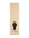 Polo Ralph Lauren Bear-motif Scarf In Neutral