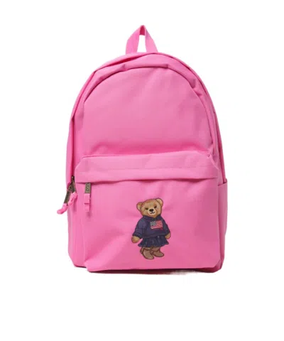 Polo Ralph Lauren Bear Pattern Backpack In Pink | ModeSens
