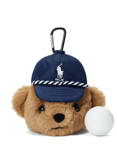 Polo Ralph Lauren Bear Pouch In Brown