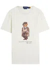 Polo Ralph Lauren Mens White Polo Bear Graphic-print Cotton-jersey T-shirt Xxl In White