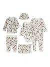 Polo Ralph Lauren Bear-print Gift Set (set Of Six) In White