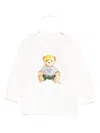 Polo Ralph Lauren Bear-print Long-sleeve T-shirt In White