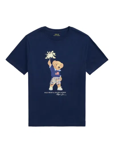 POLO RALPH LAUREN BEAR-PRINT T-SHIRT