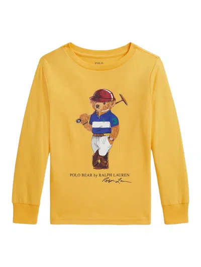 Polo Ralph Lauren Babies' Bear Shirt In Yellow