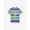 Polo Ralph Lauren Polo Bear Striped Cotton Jersey Tee