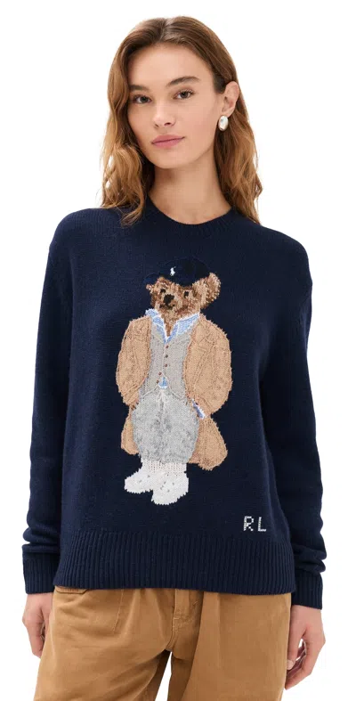 POLO RALPH LAUREN BEAR SWEATER BLUE