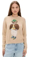 Polo Ralph Lauren Beige Cotton Polo Bear Jumper In Neutral