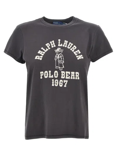 Polo Ralph Lauren Bear T-shirt In Brown