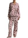 Polo Ralph Lauren Bear Woven Pajama Set In Snowball Bear Print