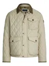 Polo Ralph Lauren The Beaton Water Repellent Quilted Jacket In Neutrals