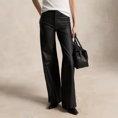 Polo Ralph Lauren Beaton Leather Pant In Black