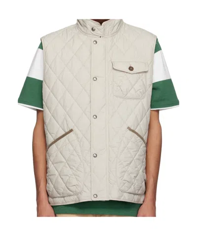 Polo Ralph Lauren Beaton Quilted Utility Vest In Stoneware Grey