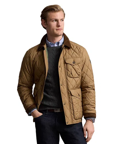 Polo Ralph Lauren Beaton Quilted Water-repellent Jacket In Brown