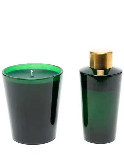 Polo Ralph Lauren Bedford Candle Gift Set In Green Plaid