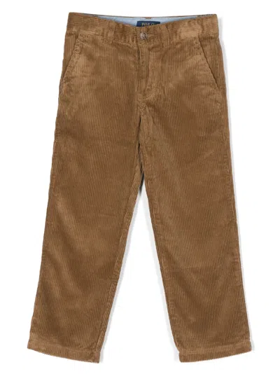 Polo Ralph Lauren Kids' Bedford Pant-pants-flat Front In Brown