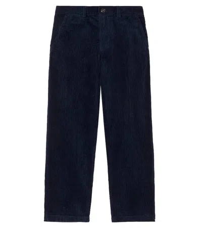 Polo Ralph Lauren Kids' Bedford Cotton Pants In Blue