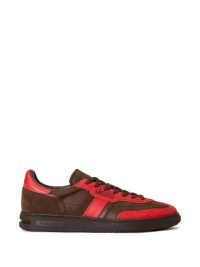 Polo Ralph Lauren Bedford Logo Sneakers In Brown
