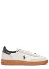 Polo Ralph Lauren Bedford Panelled Leather Sneakers In White