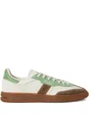Polo Ralph Lauren Bedford Side Stripes Suede Trainer In Neutral