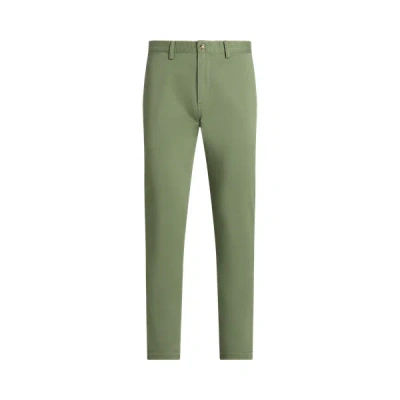 Polo Ralph Lauren Bedford Slim-fit Cotton Trousers In Green