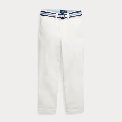 Polo Ralph Lauren Kids' Bedford Slim Fit Flex Abrasion Pant In Deckwash White