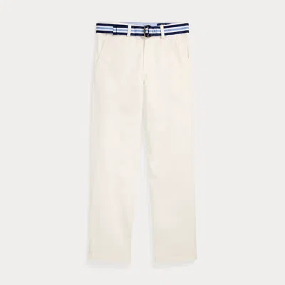 Polo Ralph Lauren Kids' Bedford Slim Fit Flex Abrasion Pant In Deckwash White