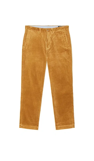 Polo Ralph Lauren Bedford Straight Fit Stretch Corduroy Pant In Orange