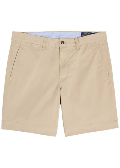 Polo Ralph Lauren Bedford Stretch-cotton Shorts In Neutral