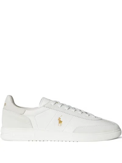 Polo Ralph Lauren Bedford Suede Low-top Sneakers In White