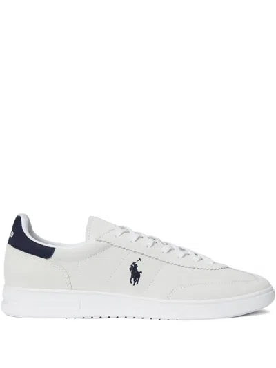 Polo Ralph Lauren Bedford Suede Low-top Sneakers In White