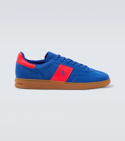 Polo Ralph Lauren Bedford Pp Sk Lt Suede Sneakers In Blue