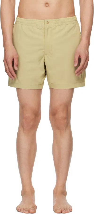 Polo Ralph Lauren Beige 6-inch Polo Prepster Swim Shorts In Coastal Beige