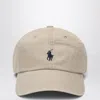 Polo Ralph Lauren Beige Baseball Cap With Logo In Sand